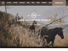 Tablet Screenshot of lonemountainranch.com